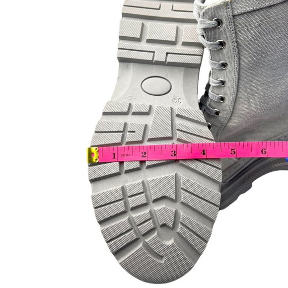 Free People Camp Out Canvas Lace Up Boots Size 39 - Picture 14 of 15